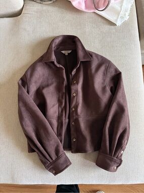 Suede Jacket Brown Chocolate